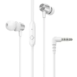   HOCO vezetékes fülhallgató Jack 3,5 mm mikrofonnal M79 fehér