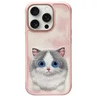 NIMMY tok NAGYSZEMŰ KEDVENC 2.0 Macska az iPhone 16 Pro készülékhez rózsaszín tok