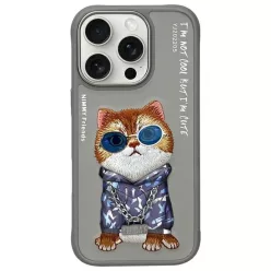 NIMMY tok GLASSES COOL CAT iPhone 16 Pro szürke