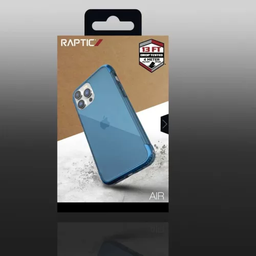 Raptic X-Doria Air tok iPhone 14 Pro Max-hoz páncélozott tok kék