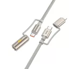HOCO All-in-one Type C / Lightning to Type C / Szivargyújtó PD 3A 60W U138 1,2 m fekete kábel