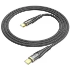 HOCO kábel Type C to Type C 3A 60W U121 1,2 m fekete