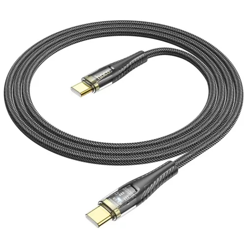 HOCO kábel Type C to Type C 3A 60W U121 1,2 m fekete