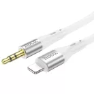 HOCO kábel AUX Jack 3,5 mm - Lightning UPA22 1 m fehér
