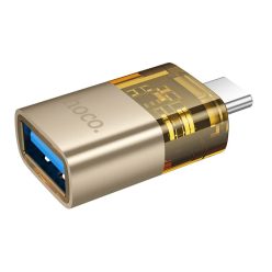 HOCO adapter OTG Type C (male) USB A (female) UA36B arany,