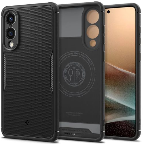 Galaxy S25 Edge Matt Fekete Spigen Core Armor Mag Magsafe tok