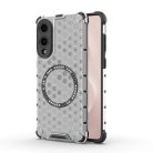 Techsuit - HoneyComb Shield MagSafe - Samsung Galaxy S25 Edge - Fehér tok