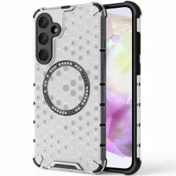   Techsuit - HoneyComb Shield MagSafe - Samsung Galaxy A35 5G - Fehér tok