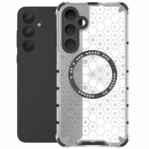 Techsuit - HoneyComb Shield MagSafe - Samsung Galaxy A35 5G - Fehér tok