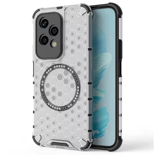 Techsuit - HoneyComb Pajzs MagSafe - Honor 200 Lite - Fehér tok