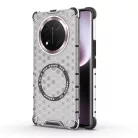 Honor Magic7 Lite / X9c Fehér Techsuit HoneyComb Shield MagSafe tok