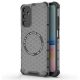 Techsuit - HoneyComb Shield MagSafe - Samsung Galaxy A05s - Fekete tok