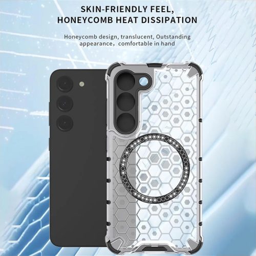 Techsuit - HoneyComb Shield MagSafe - Samsung Galaxy A05s - Fehér tok