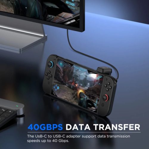 Tech-Protect Ultraboost Aa04 Szögletes Adapter Type-C Fekete