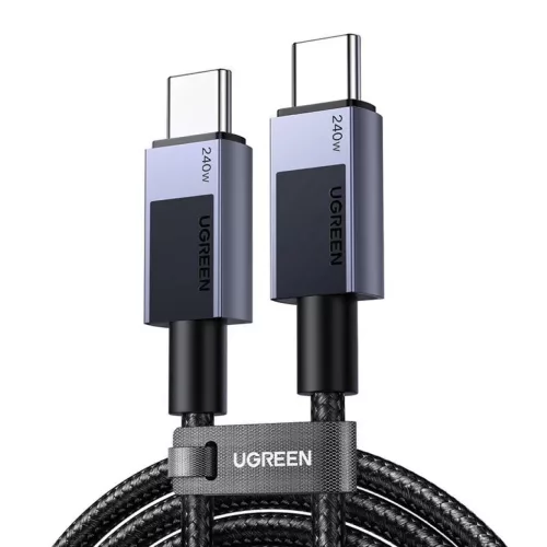 Ugreen USB-C - USB-C PD Gyors Töltőkábel L513 (Űrszürke) 2m