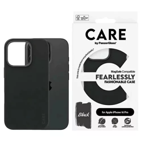 iPhone 16 Pro 6.3" fekete/fekete MagSafe 1378 CARE by PanzerGlass Fashion tok