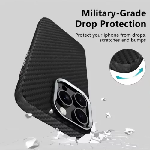 Tech-protect Ion Carbon Magsafe Samsung Galaxy S25 Ultra fekete/ezüst tok