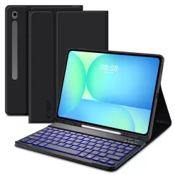   Tech-Protect SC Pen + Keyboard Galaxy Tab S10 FE+ Plus 13.1 X620 / X626B fekete tok