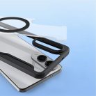 SAMSUNG S25 Edge fekete DUX DUCIS SKIN X PRO fliptok MagSafe kompatibilitással