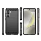 Carbon fliptok rugalmas szilikonból Google Pixel 10-hez - Fekete tok
