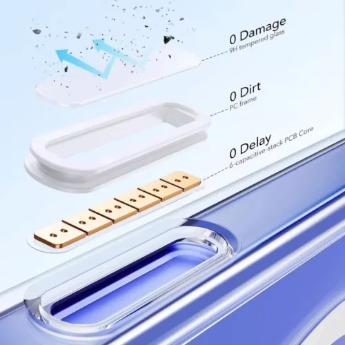 iPhone 16 Átlátszó ESR Klasszikus Hibrid HaloLock Kitámasztó tok