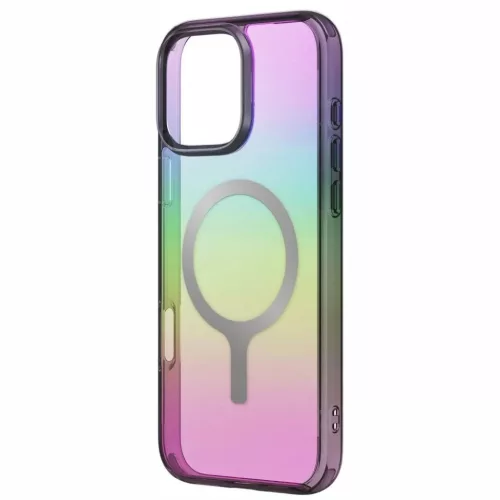 Uniq Iridescia Magclick Töltőtok iPhone 16 Pro-hoz - Fekete tok