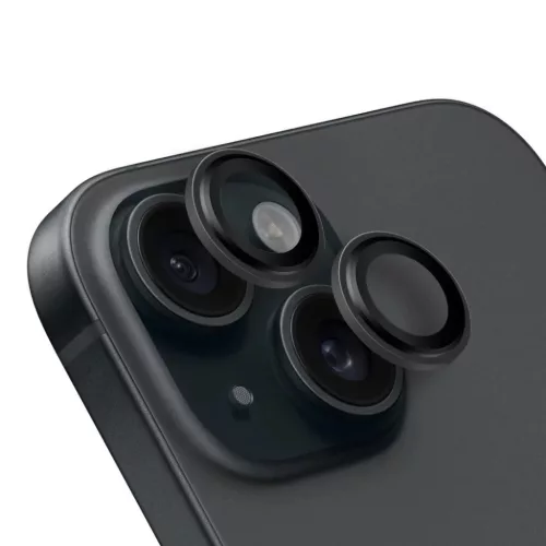 Apple iPhone 15/15 Plus Fekete OBAL:ME Lencsevédő üvegfólia
