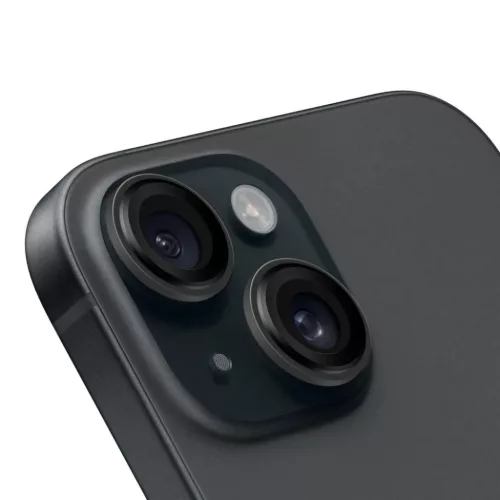 Apple iPhone 15/15 Plus Fekete OBAL:ME Lencsevédő üvegfólia