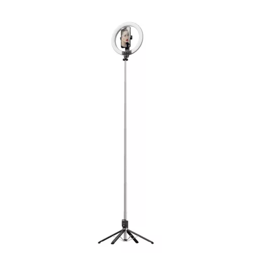 Blavec Selfie Ring lámpa Aura LED Ring P55 25cm állvány + távirányító + 2,3 méter (RLP55-TRB23) fekete