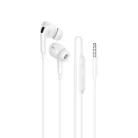Borofone Fülhallgató BM100 Pro Fuente mikrofonnal fehér