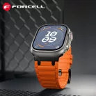 FORCELL F-DESIGN FA06 szilikon szíj az APPLE Watch 38 / 40 / 41 mm narancssárga