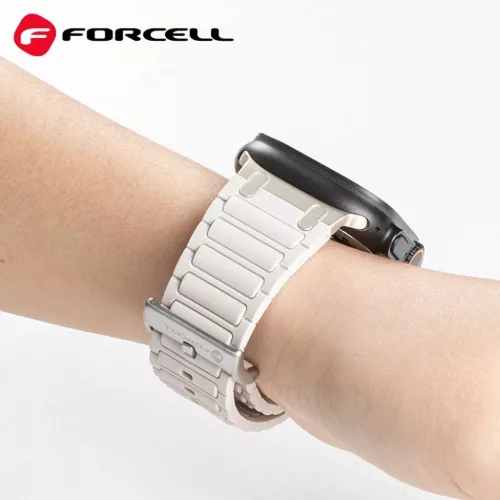 FORCELL F-DESIGN FA06 szilikon szíj az APPLE Watch 38 / 40 / 41 mm narancssárga
