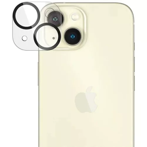 PanzerGlass Picture Perfect kamera védelem iPhone 15 / 15 Plus - fekete kerettel, üvegfólia