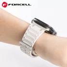 FORCELL F-DESIGN FA06 szilikon szíj Apple Watch 38 / 40 / 41 mm fehér