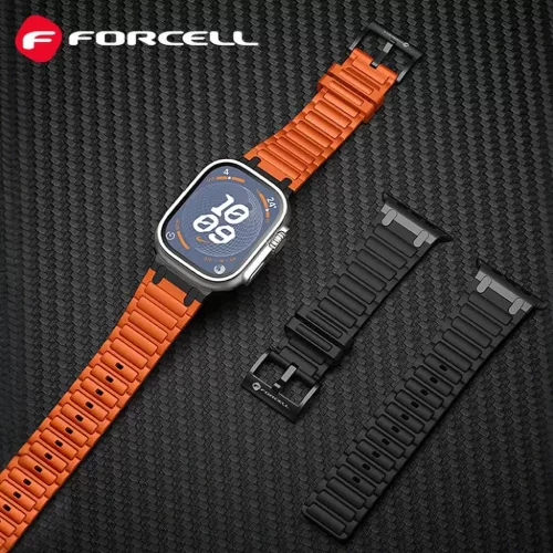 FORCELL F-DESIGN FA06 szilikon szíj Apple Watch 38 / 40 / 41 mm fehér