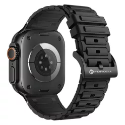   FORCELL F-DESIGN FA06 szilikonszíj Apple Watch 38 / 40 / 41 mm fekete