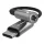 Techsuit - Prémium Kábel Adapter SonicPiX (AC14) - Type-C to 3.5mm Jack, 3A, DAC Chip, Alumínium, Digitális Dekóder - Szürke
