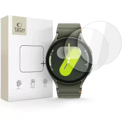   Edzett üveg Tech-protect Glass Fit+ 2-pack Samsung Galaxy Watch 4 / 5 / 6 / 7 (44 mm) Átlátszó üvegfólia