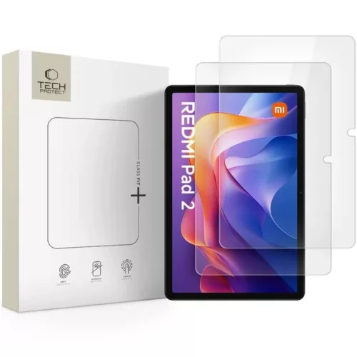 Edzett üveg Tech-protect Glass Fit+ 2-pack Xiaomi Redmi Pad 2 / SE 11.0 Átlátszó üvegfólia
