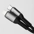 FORCELL F-ENERGY C259 kábel Type C - Lightning PD 3A 27W Cafule 0,5 m fekete