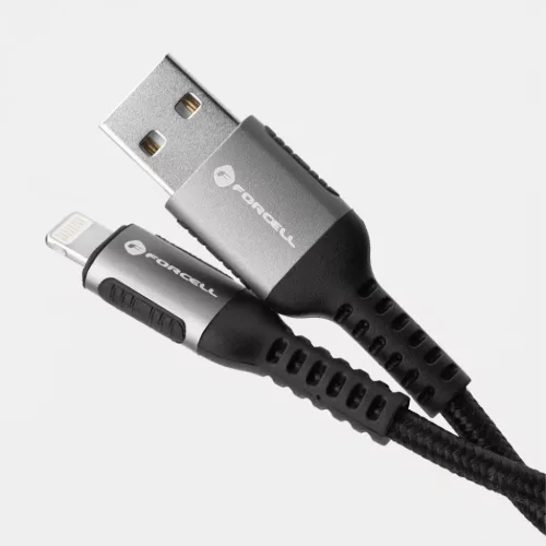 FORCELL F-ENERGY C257 kábel USB A-ról Lightning-re 2,4A 12W Cafule 0,5 m fekete