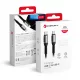 FORCELL F-ENERGY C263 kábel Type C - Type C QC4.0 PD 5A 240W Cafule 0,25 m fekete