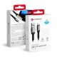FORCELL F-ENERGY C257 Lightning USB kábel 2,4A 12W Cafule 0,25 m fekete