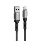 FORCELL F-ENERGY C257 Lightning USB kábel 2,4A 12W Cafule 0,25 m fekete
