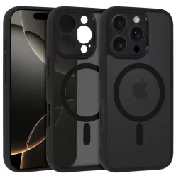 Full Matte Mag Cover iPhone 16 Pro tok fekete