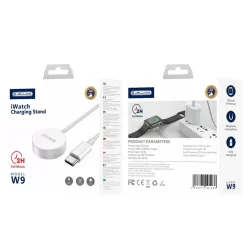 JELLICO kábel W9 USB-C - Apple Watch 3W 1M Fehér