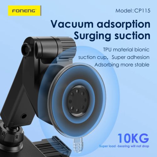 FONENG autós telefontartó gravity CP115 fekete