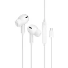 JELLICO vezetékes fülhallgatók EP3A USB-C mikrofonnal 1.2M Fehér