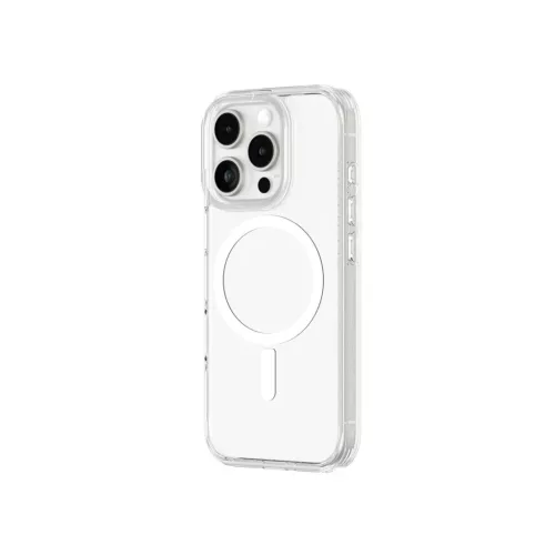 AmazingThing Minimal Mag tok mágneses gyűrűvel iPhone 16 Pro-hoz - Átlátszó