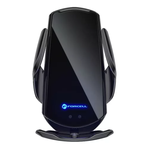 FORCELL autós tartó vezeték nélküli töltéssel automata érzékelővel + mágneses adapterekkel HS1 15W fekete